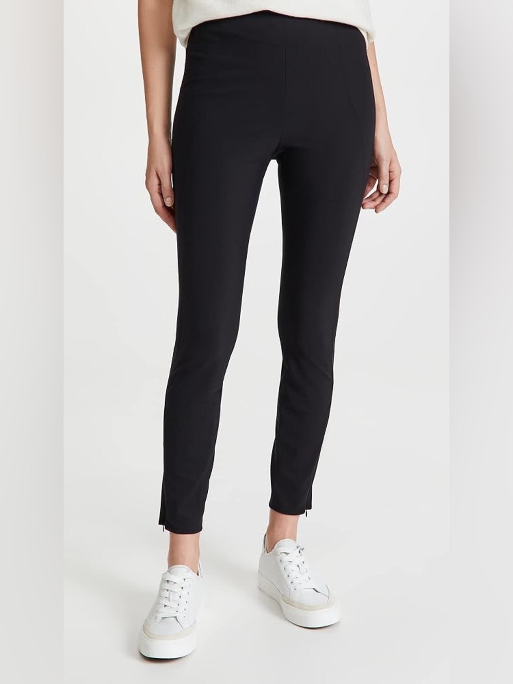 Theory Black Tailored Slim-Fit Ankle Pants Minimalist Old Money Classic Sz 6
